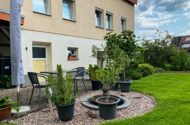 Dieses Foto zeigt die Terrasse des Ferienhauses Sabine Schmickler