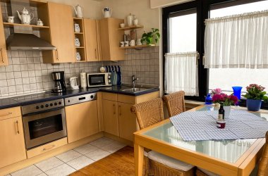 Küche Ferienwohnung Angela Funk Dieses Foto zeigt die Küche der Ferienwohnung Angela Funk