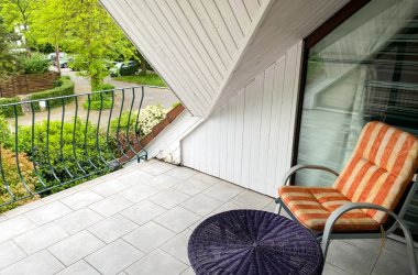 Balkon Ferienwohnung Im WIldgarten DIeses Foto zeigt den Balkon der Ferienwohnung Im Wildgarten