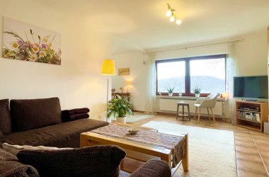 Dieses Foto zeigt das Wohnzimmer der Ferienwohnung Mühlenberg-Ahrtal