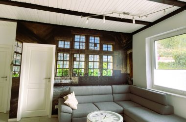 Wohnzimmer Ferienwohnung Natur genießen Dieses Foto zeigt das Wohnzimmer der Ferienwohnung Natur genießen