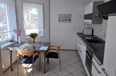 DIeses Foto zeigt die Küche der Ferienwohnung Rhein-Ahr