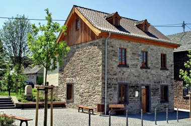 Dieses Foto zeigt das alte Backeshaus in Westum
