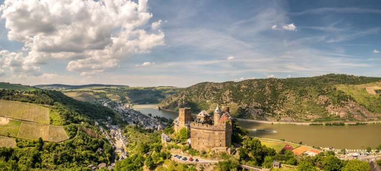 Dieses Bild zeigt einen Blick auf Bacharach