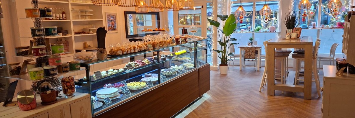 Auf diesem Bild sieht man den Eingangsbereich der Pâtisserie Cannelle